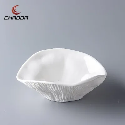 Modern Luxury Bright White Decorative Ceramic Bowl Fruit Bowl Nordic Decoration Home Large Bowl