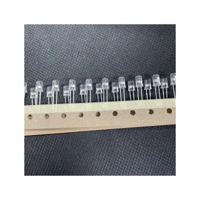 Customized Wavelength 620nm 12000mcd Ultra Bright 5mm Red Head LED 30deg View Angle Clear Lens Bespoken Stripification Tape Reel