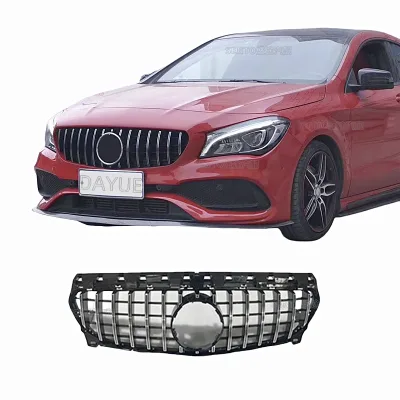 For Mercedes Benz CLA 117 Front Bumper Grille Modified GT Piano Version Factory Direct Wholesale Price Plastic Material