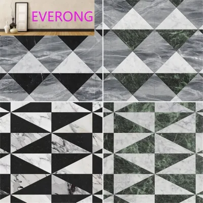 Waterjet Natural Luxury Marble Mosaic Pattern Floor Tiles Designs Modern Style Natural Stone Flooring Tiles Wall Tile