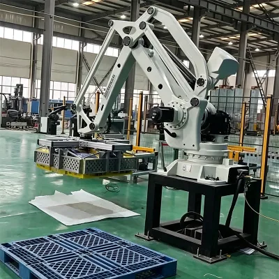 Automatic Depalletizing Joint Robot for ultra Fine Powder, 20kg, 25kg, 40kg Bag Form Whey Powder Depalletizing and Bag Breaking