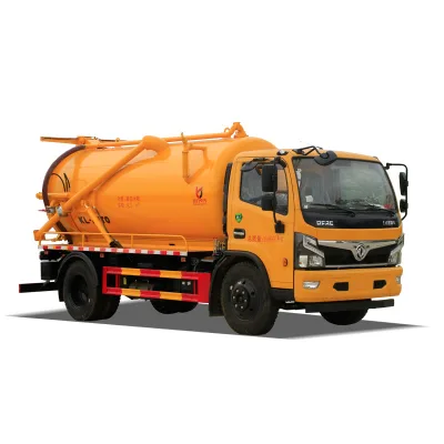 DFAC Dongfeng Chassis High Pressure Vacuum Sewage Suction Tank Truck Diesel Fuel Type