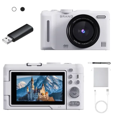 3 Inch 18X Digital Zoom Digital Photography Cameras Portable Vlogging Camera for Kids Students Beginner 8 Million Lens Pixels