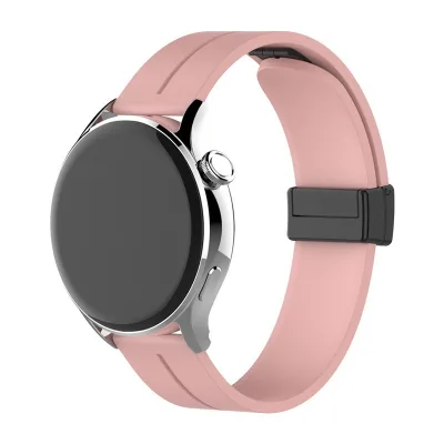 Silicone Smart Watch Strap 18mm 20mm 22mm Magnetic Buckle Neutral for Various Brands Including for Huawei GT3Pro Garmin for Xiao