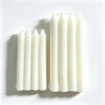 China Factory White Colorful Stick Candles Paraffin Wax Straight Table Dinner Household Church Candles for Birthday