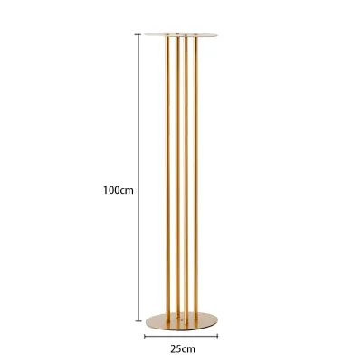 OUGE Elegant Modern Iron Gold Metal Flower Stand for Wedding Table Decorations