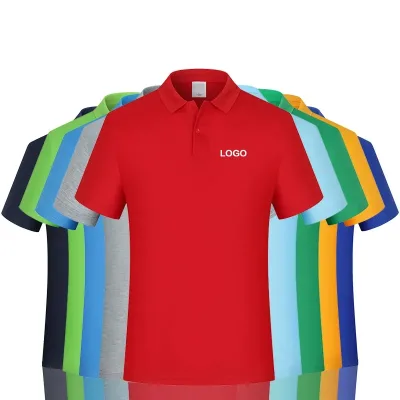 Custom logo High Quality Solid Color Plain Blank Mens Polo T-shirts 100% Polyester Men's Polo Shirt