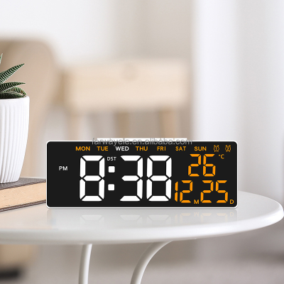 YIDA TIME LED Digital Alarm Clock with Date Week Temperature Display Dual Alarms Countup Countdown Timer USB Output for Charging