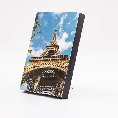 Custom MDF Wood Wall Photo Frame Art square with Kickstand