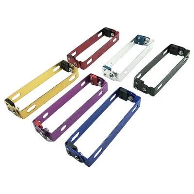 CQJB Factory Motorcycle Aluminum Alloy Foldable License Plate Frame Modification Accessories