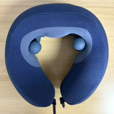 Electric Travel Home Use Wireless Neck Shoulder Massager Heating Pulse Kneading Massage Music Function USB Powered ABS Neck