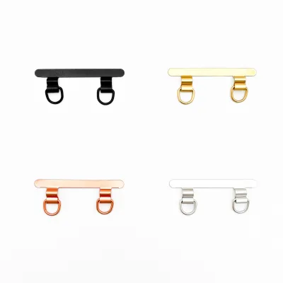 Anti- Lost Cell Phone Metal Stainless Steel Patch with MiNi Dual Buckles Universal for All Smart Phone Cases Strap and Chain