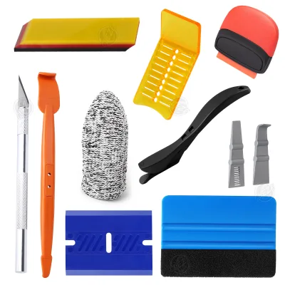 CLEZE Car Vinyl Wrap Tools Kit  Car Wallpaper Vinyl Squeegee Scraper Window Tint Tools 11 Kit