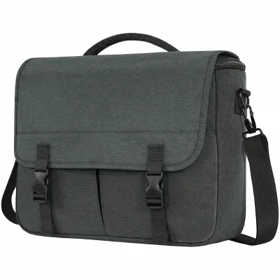 Wholesale Fashion Briefcase Waterproof Shoulder Bag Grey Messenger Bag for Men Women