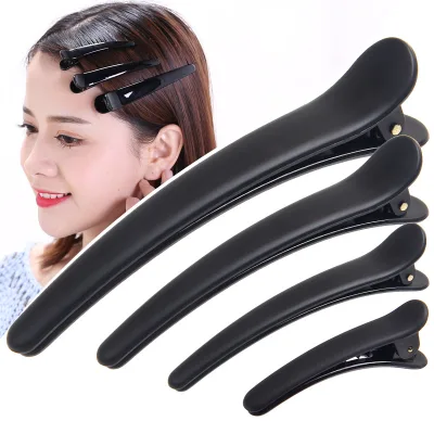 Wholesale Plastic square Hair Clip Matte Black Color Strong Hold Hair Claw Clip for Women