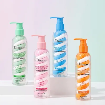 Disaar Marshmallow Body Lotion Kojic Acid Moisturizing Brightening Lightening Body Lotions Wholesale Cosmetics Distributors