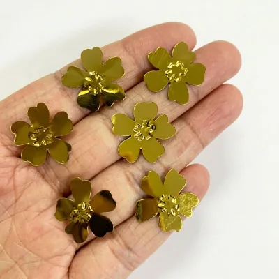 Wholesale JM Brand 18mm Eco-friendly Loose Flower-shaped Sequins Multi-color Holographic Paillette Clothing Party Confetti