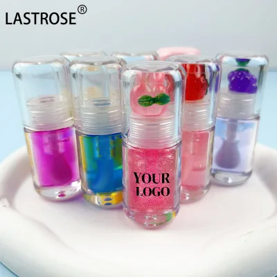 Private Label Custom Moisturizing Vegan Lip Gloss High-Shine Finish Clear Hydrating Nourishing Tinted Lip Oil Long Lasting