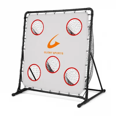 Portable Quarterback Training Target Net with Deep Catch Pockets for Flag Football Passing Drills