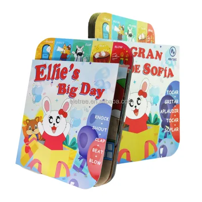 Baby Kids Rechargeable Push Button 2 Jewish First Songs Book Module Programmerc Type Sound Book