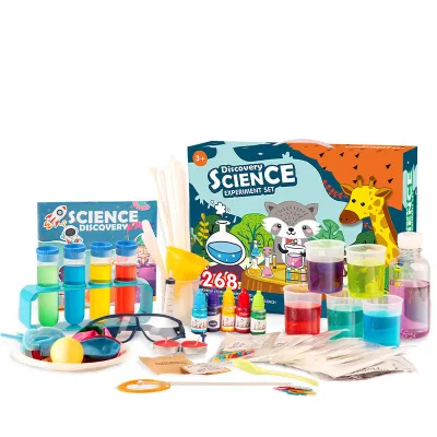 268 Chemical Experiments Contained Kid Science Experiment Kits Best Selling Educational Cognitive Toy Experimental Sets