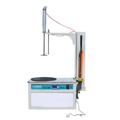 Hot Sale TP1650 Fully Automatic Conveyorized Turntable Wrapping Machine Pallet Stretch Film Stretch Wrapping Machine