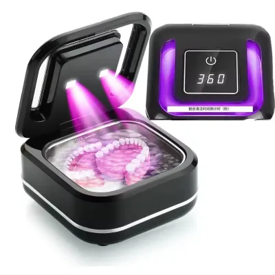 Dental Ultrasonic New Cleaning Machine with 200ml Stainless Tank Household Dental Pod Ultrasonic for Dental Appliances