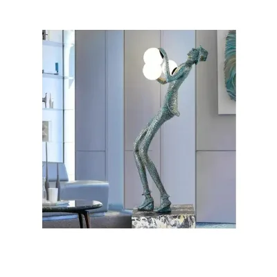 Modern Creative Art Humanoid Sculpture Decoration Floor Lamp