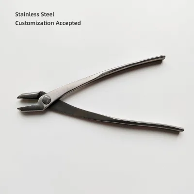 Premium High Quality Stainless Steel Bonsai Tool Flat Jin Pliers with Ergonomic Handles Customizable