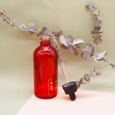Skincare Cosmetic Red Hair Serum Bottle 100ml