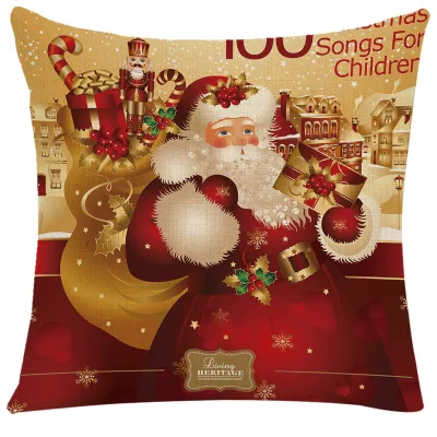 Christmas Pillow Cases 40*40 45*45 Christmas Throw Pillow Decorations Throw Pillow Covers
