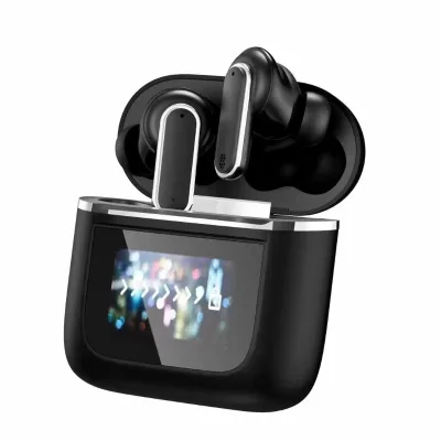 2024 New Trending Products LCD Display Earbuds YX27 Wireless Headphones APP True Noise Cancelling TWS ANC Earphones