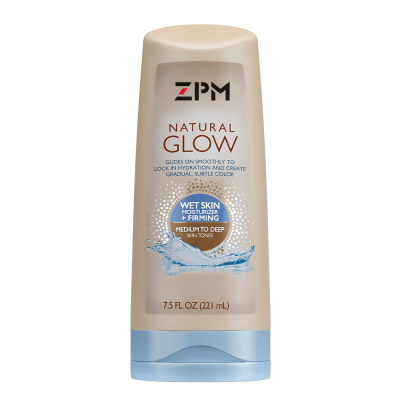 Natural Glow +FIRMING Self Tanner Lotion Sunless Tanning for Medium to Deep Skin Tone Anti Cellulite Firming Tanning Cream
