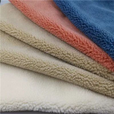 New Style Fabric PU Bonded with Sherpa Fabric Sherpa Fleece Fabric China Supplier Coat Jacket
