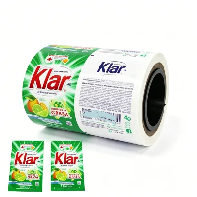 Custom Printed Small Sachet bar Soap Roll Film Washing Powder Packing Film for Soap Laundry Detergent