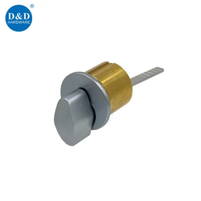 Rim Thumb Turn Cylinder Solid Brass Easy Turn Door Cylinder Panic Device Accessories for Lockdown Situations