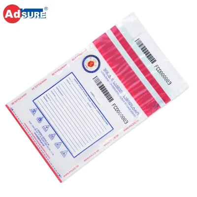 Security Tamper Evident Bags Plastic Forensic Security Breathable Crime Scene Investigation Evidence Bags