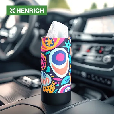 Super Quality Ready to Ship Car Tissue Box Premium Sense Cute Little Monster Bamboo Facial Tissues Travel Size