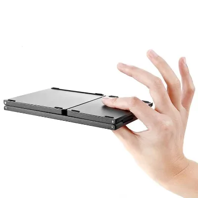 Hot Sell Portable Foldable Keyboard Slim Keyboards Foldable Wireless Touchpad Bt Mini Wireless Keyboard for Tablet