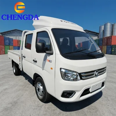 Brand New Foton TMSH 4X2 Double Cab Platform Truck Open Body Light Cargo Truck Crew Cab Lorry for Sale