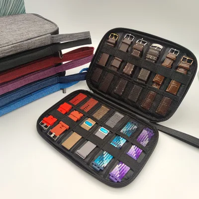 Bag Multifunction Travel Carrying for Watch Strap Storage Bag Pouch Portable Case Box for Data Cable 300D Waterproof Fabric