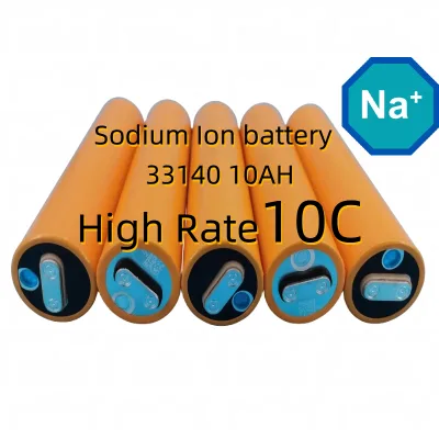 High Rate 33140 Sodium-ion Battery 10C Discharge 10Ah 120Wh/kg for Electric Power Systems & Forklift Use with 1 Year Warranty