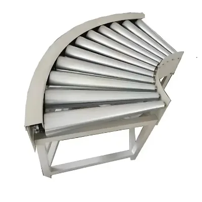 Food Grade Stainless Steel Drum Turning Curve Roller Conveyor Production Line, for the Food Industry of Roller Conveyor Roll
