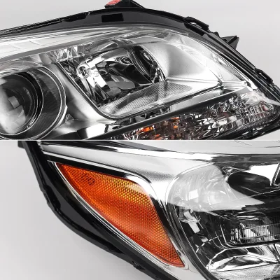 Apply to Black 2013 2014 2015 for Chevy Malibu Projector Headlights Headlamps Driver + Passenger Side