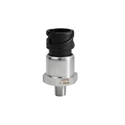 Stainless Steel Pressure Sensor 150PSI 4-20mA Threaded Connector Gold Stamping
