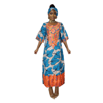 H & D Customized African Wax Cloth Women's Three-dimensional Printing