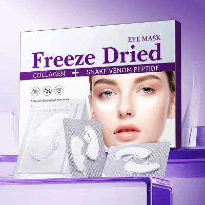 OEM SADOER Private Label Collagen Snake Venom Peptide Freeze Dried Mask Repairing Anti Wrinkle Firming Under Eye Patch