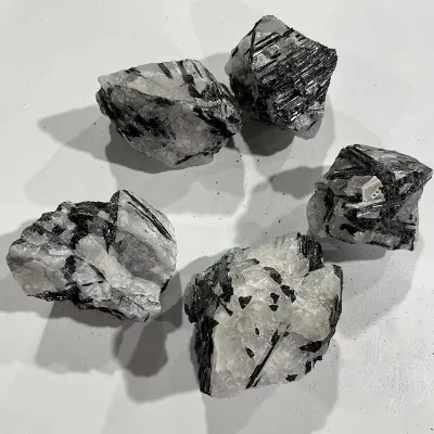 Natural Rough Gemstone Crystals Healing Stones Black Tourmaline Raw Crystal Stone for Sale