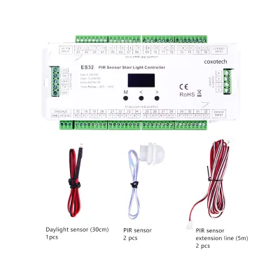 ES32 PIR Motion Sensor for Stair Light Led Smart Stair Lighting Controller