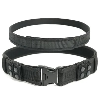 6 Size 28"- 48 Inch 100 - 160 cm Nylon Mens Tactical Belt,Heavy-Duty Work Belt with Adjustable,Quick Release,Wear-Resistant
